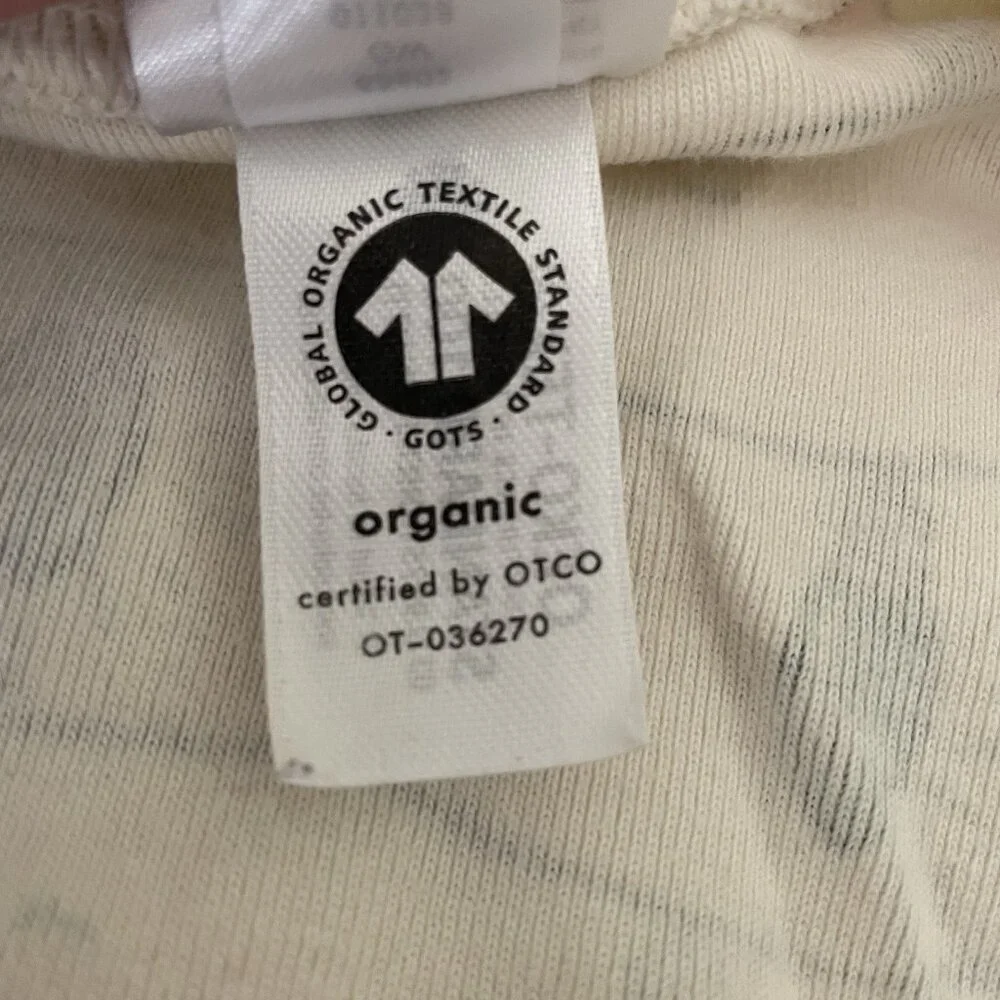 Hanna Andersson Christmas Lights Pajamas Zip Up 12-18 Months 100% Organic Cotton